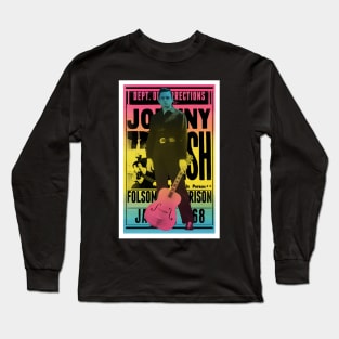 Johnny Cash Long Poster Long Sleeve T-Shirt